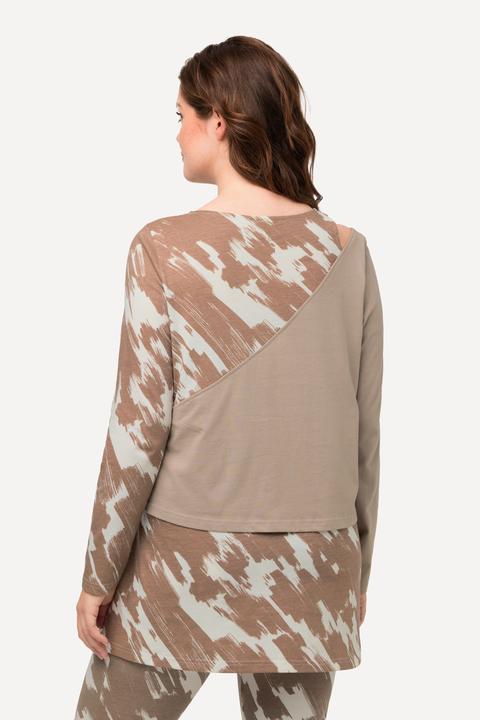 Produktbild Ulla Popken Shirt, Lagenoptik, Rundhals, Langarm (46, 48)