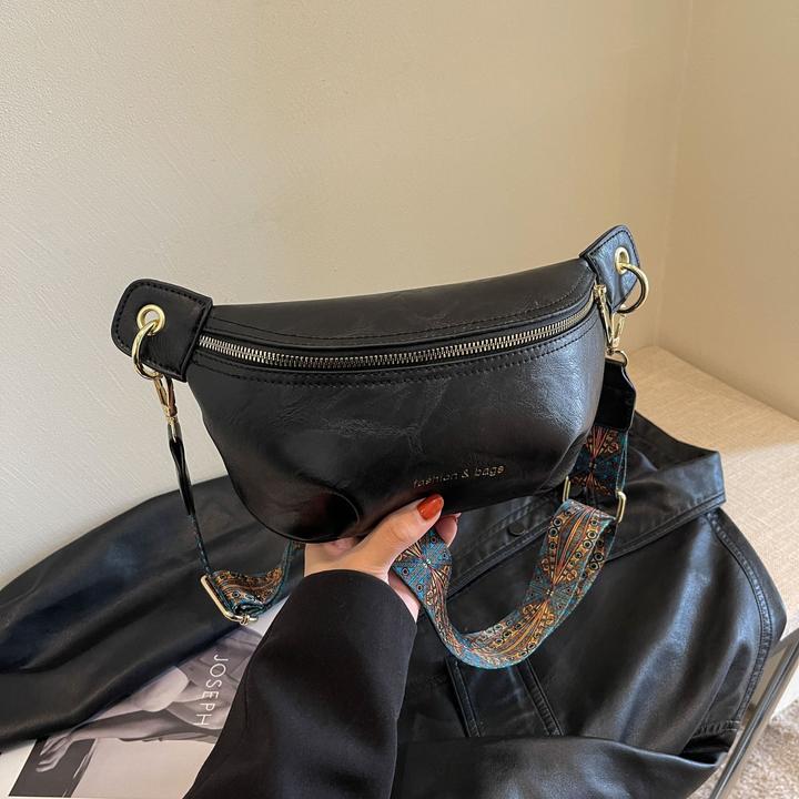 Produktbild Only-Bags.Store Einfarbige Vintage-Brusttasche, Retro-Umhängetasche, lässige Damen-Hüfttasche und Gürteltasche