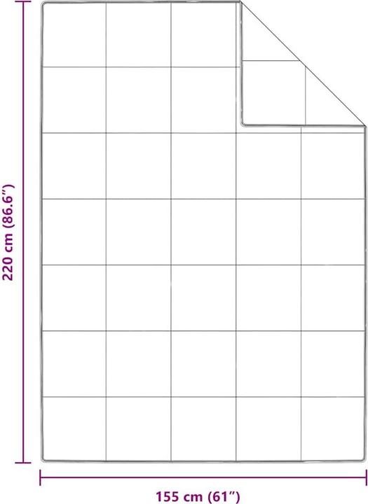 Immagine prodotto vidaXL Sommerdecke (1500 g, Piuma, 220 x 155 cm)