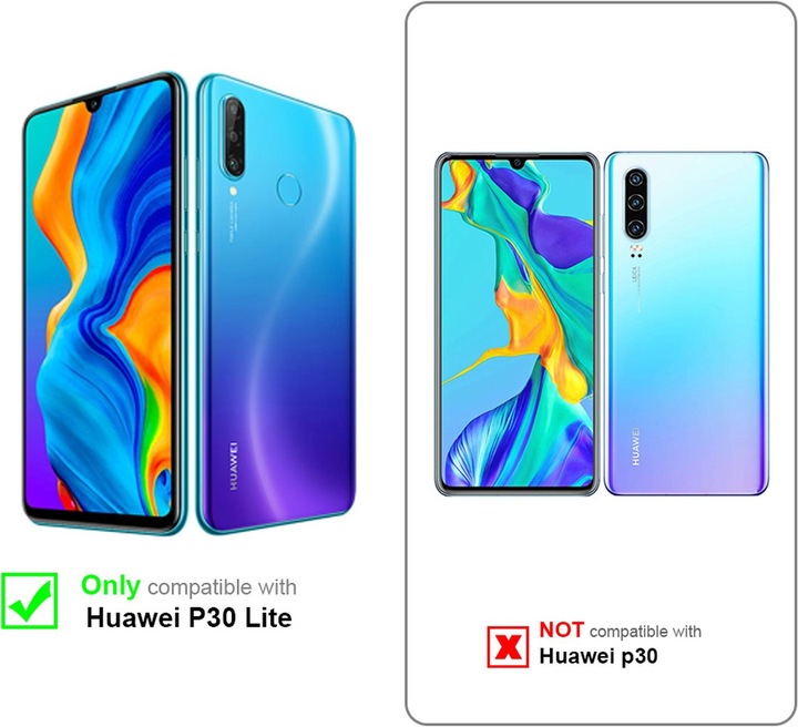 Actual product image Cadorabo Case for Huawei P30 LITE in TPU with camera protection LM130 Style (Huawei P30 Lite)