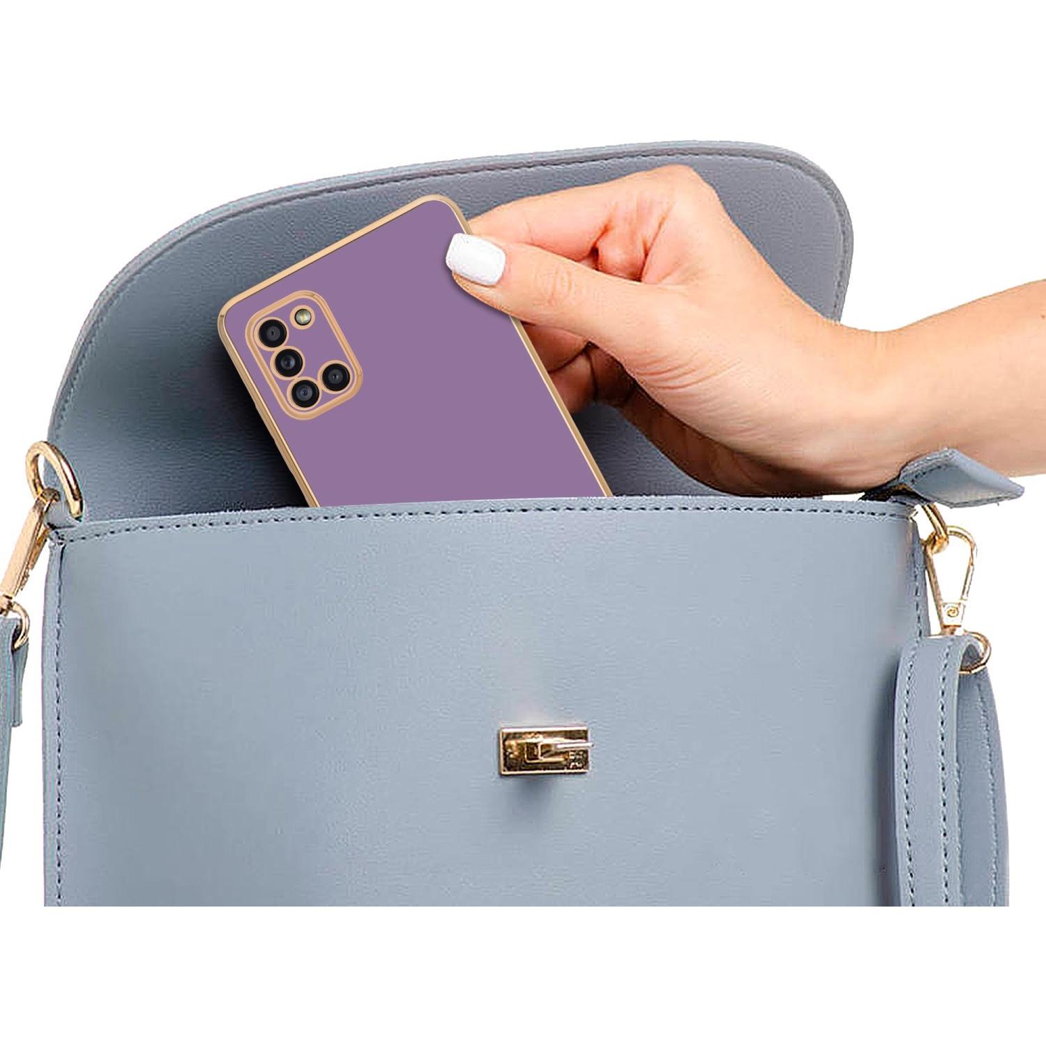Thumbnail - Cadorabo Hülle für Samsung Galaxy A31 im TPU mit Kameraschutz LM130 Style (Samsung Galaxy A31), Smartphone Hülle, Violet...