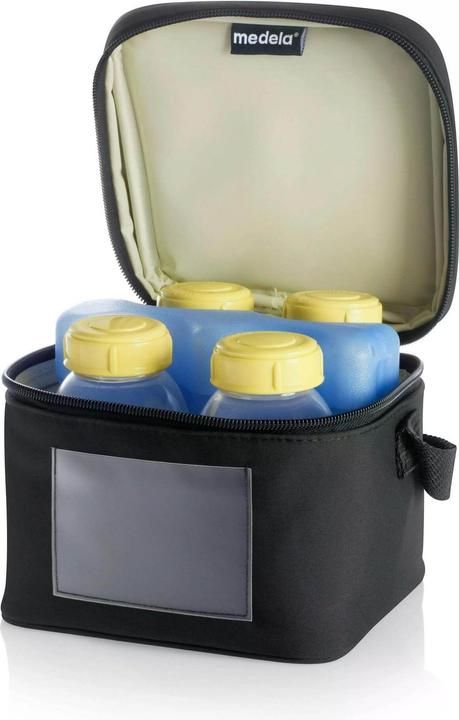 Produktbild Medela Kühltasche mit 4 Milchflaschen und 1 Kühlelement