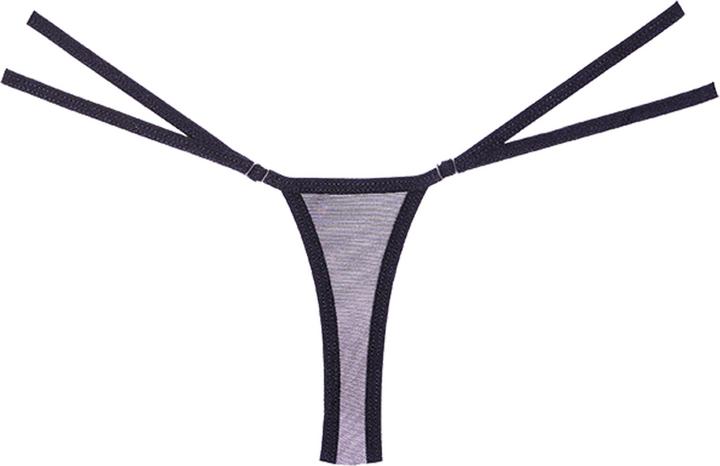 Produktbild Allure Tanga aus Spitze und Mesh - Einheitsgrösse - Schwarz (One Size)