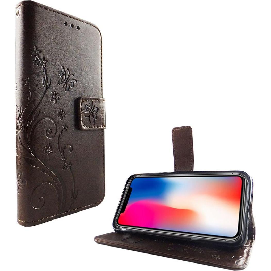König Design Hülle Handy Schutz für Apple iPhone XS Case Cover Tasche Wallet Etui Handyhülle (Apple iPhone XS), Smartpho...