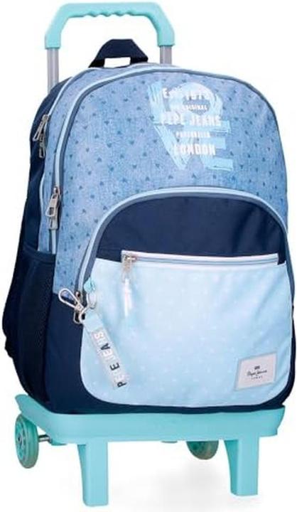 Actual product image Pepe Jeans Non-Denim Backpack with Double Compartment and Removable Trolley