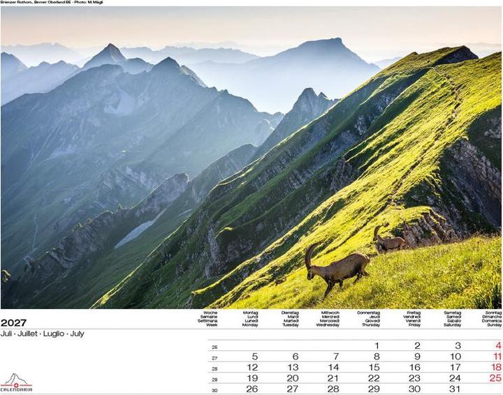 Produktbild Schweiz-Suisse-Svizzera-Switzerland 2027 (40 x 31 cm)