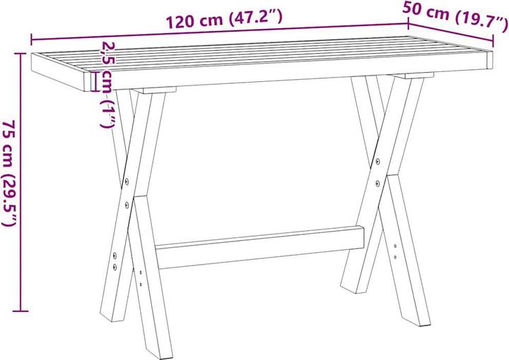 Image du produit vidaXL Schreibtisch (120 x 50 x 75 cm)