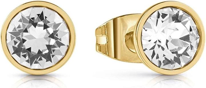 Guess Frontiers Gold Plated Clear Cubic Zirconia Earrings JUBE02159JWYGT/U
