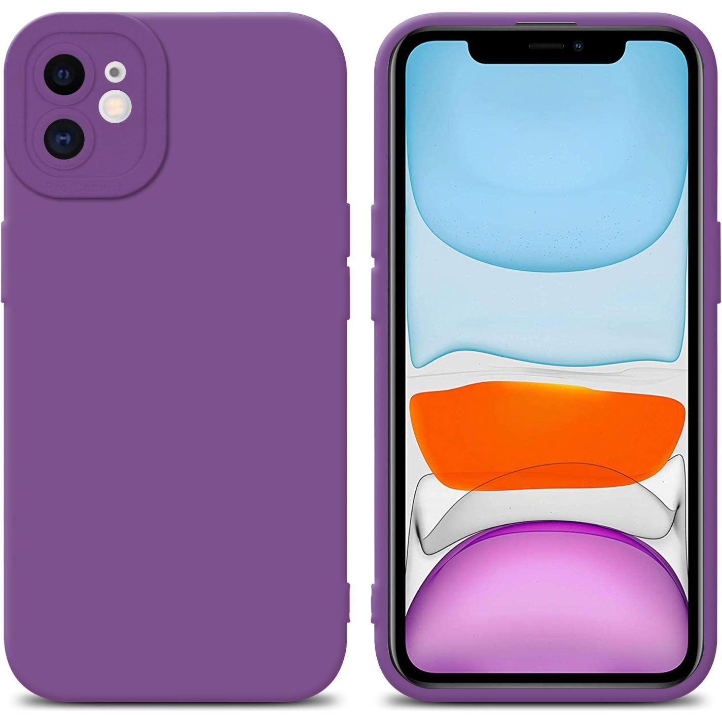 Cadorabo Hülle für Apple iPhone 11 im TPU Fluid LM162 Style (Apple iPhone 11), Smartphone Hülle, Violett