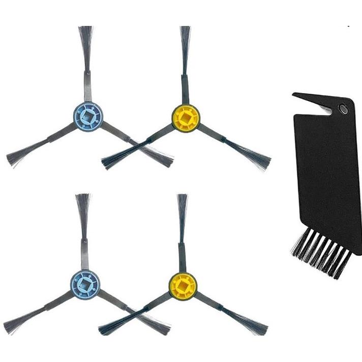 Midea Spare Parts Kit: Side Brush×4pcs, Cleaning Brush×1pc for I5C White, Staubsauger Roboter Zubehör