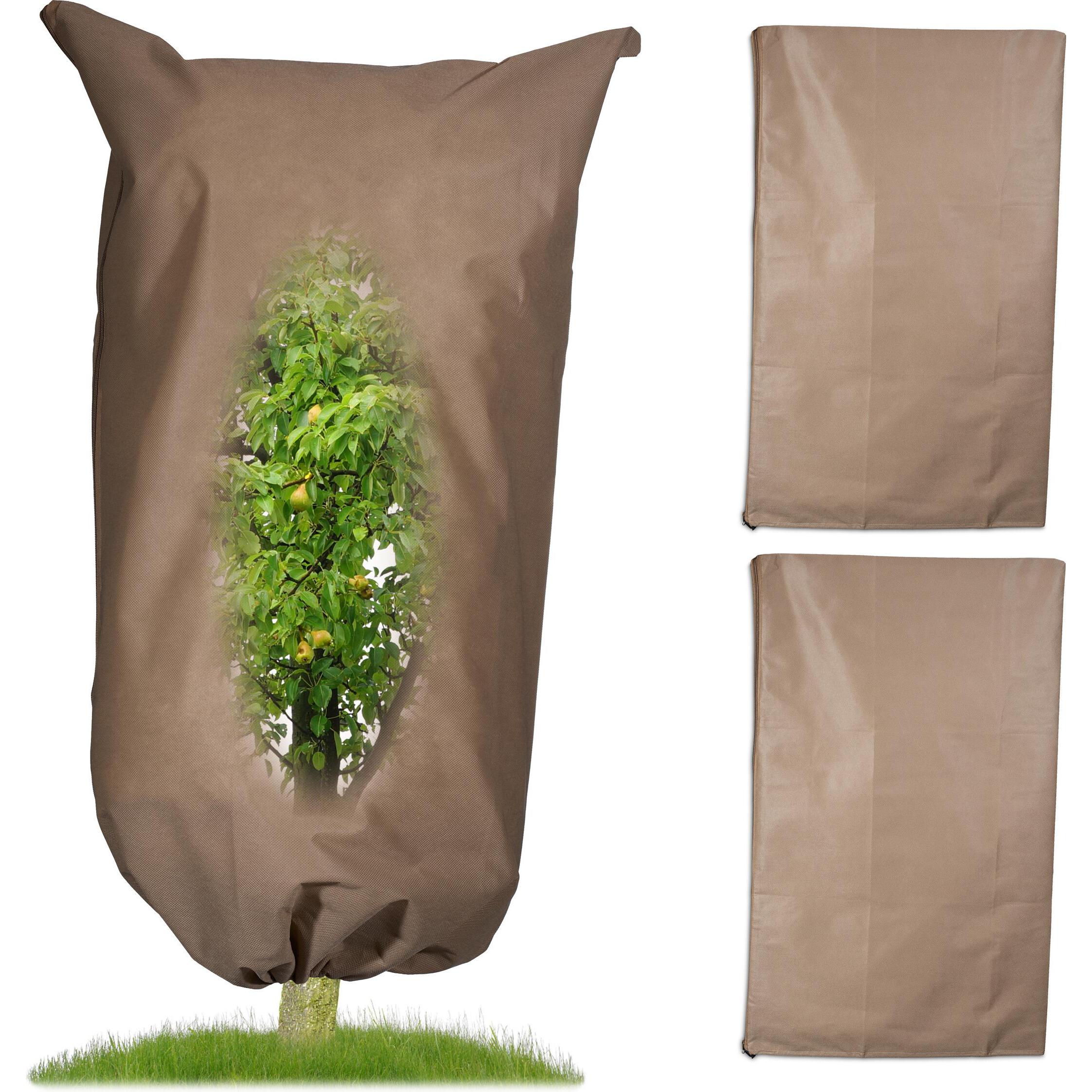 Thumbnail - Relaxdays, Pflanzen Winterschutz + Gartenvlies, 3x Winterschutzhaube