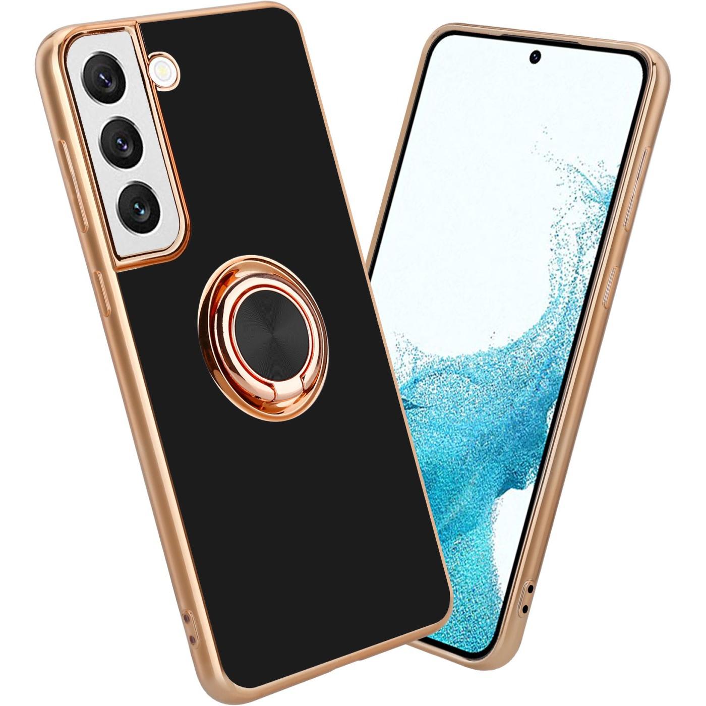 Cadorabo Hülle für Samsung Galaxy S22 im TPU mit Kameraschutz und Ring LM089 Style (Samsung Galaxy S22+), Smartphone Hül...