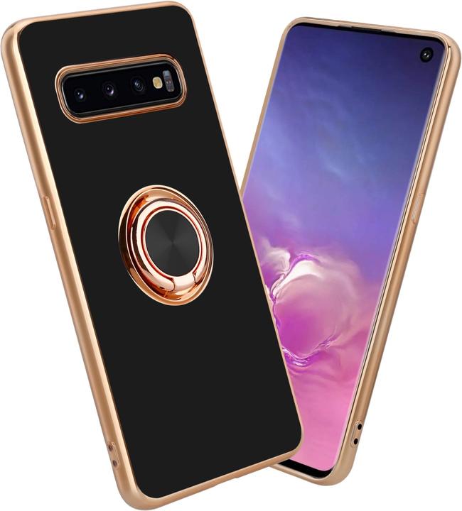 Actual product image Cadorabo Case for Samsung Galaxy S10 PLUS in TPU with camera protection and ring LM089 Style (Samsung Galaxy S10+)