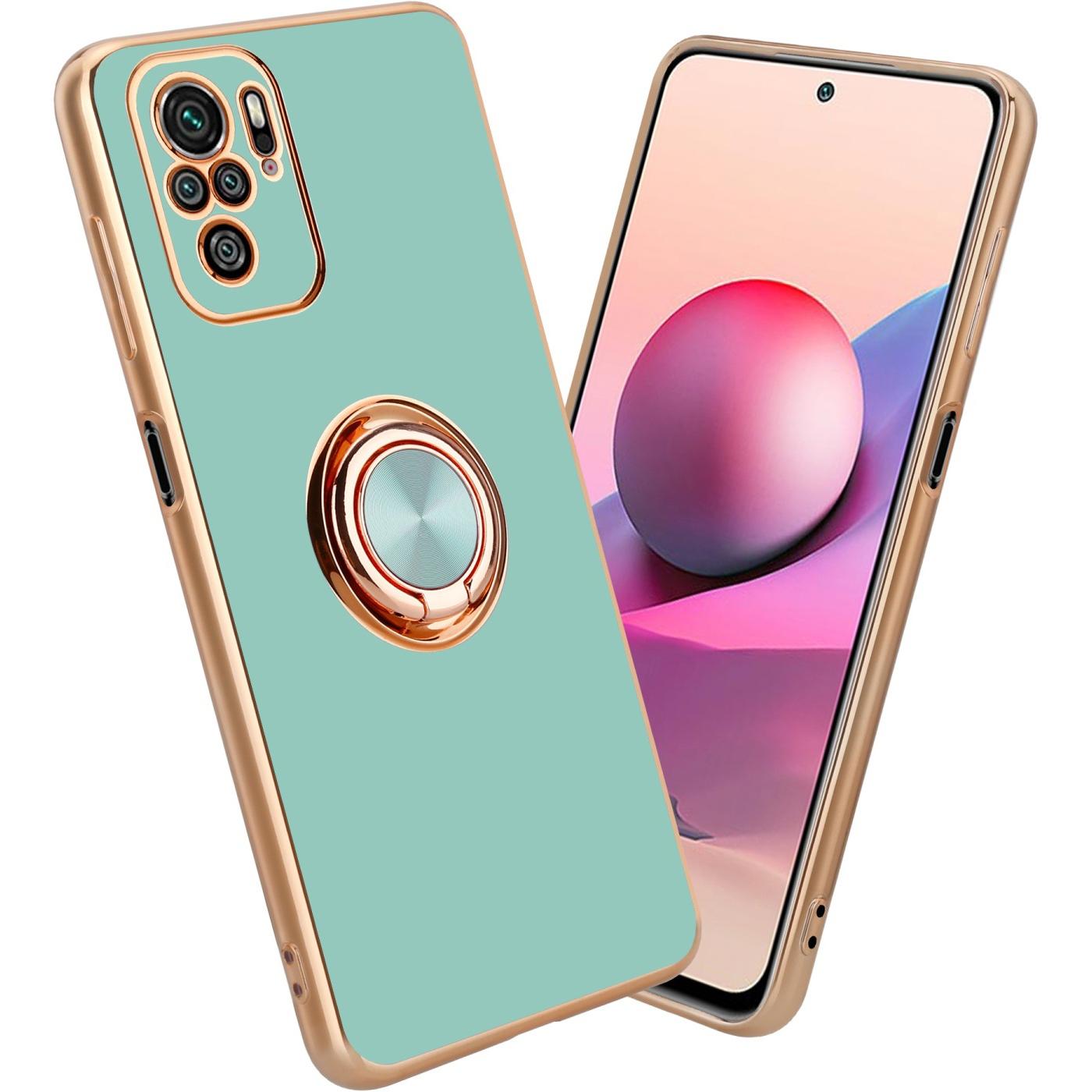 Cadorabo Hülle für Xiaomi RedMi NOTE 10 4G / RedMi NOTE 10S im TPU mit Kameraschutz und Ring LM089 Style (Xiaomi Redmi N...