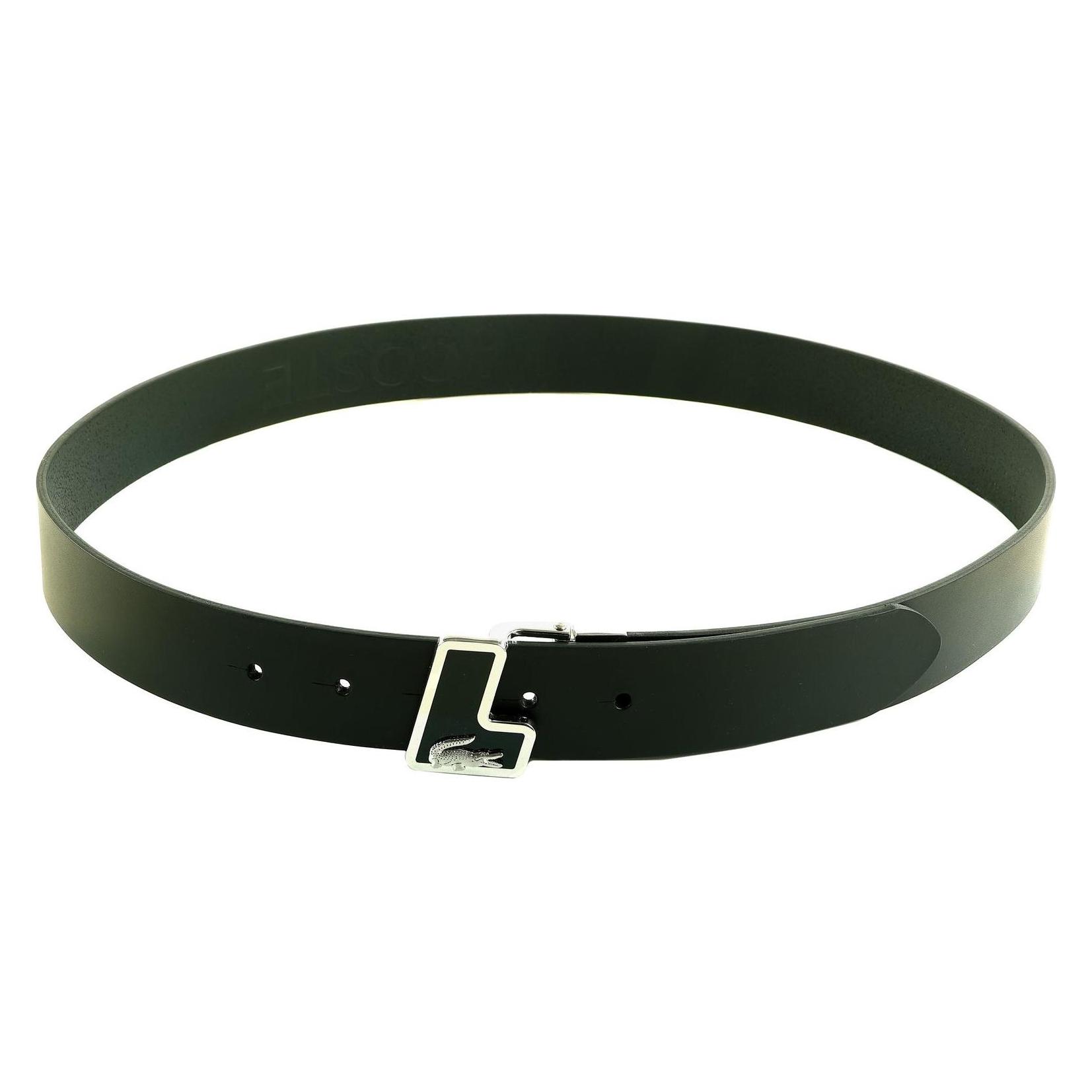 Lacoste, Herren, Gürtel, Plain Leather Belt, Grün