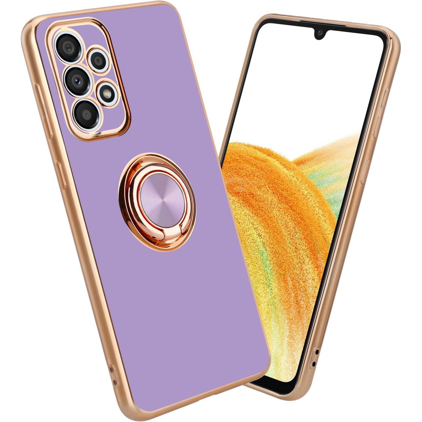Cadorabo Hülle für Samsung Galaxy A33 5G im TPU mit Kameraschutz und Ring LM089 Style (Samsung Galaxy A33 5G), Smartphon...