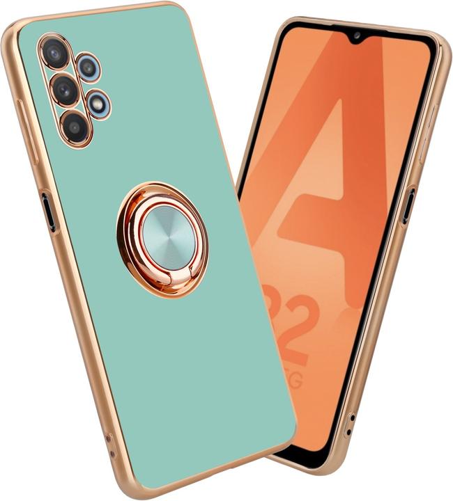 Glossy turquoise - gold