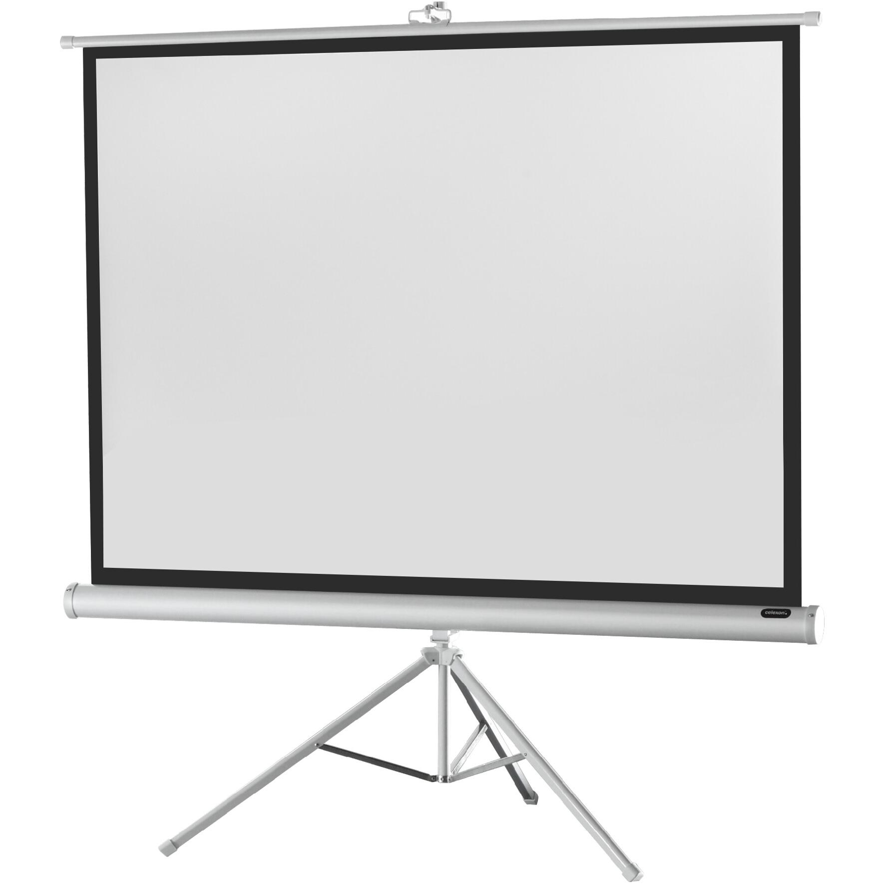 Celexon Economy tripod screen - Projektionsbildschirm mit Stativ - 264 cm (104") (103.94", 4:3), Leinwand, Weiss