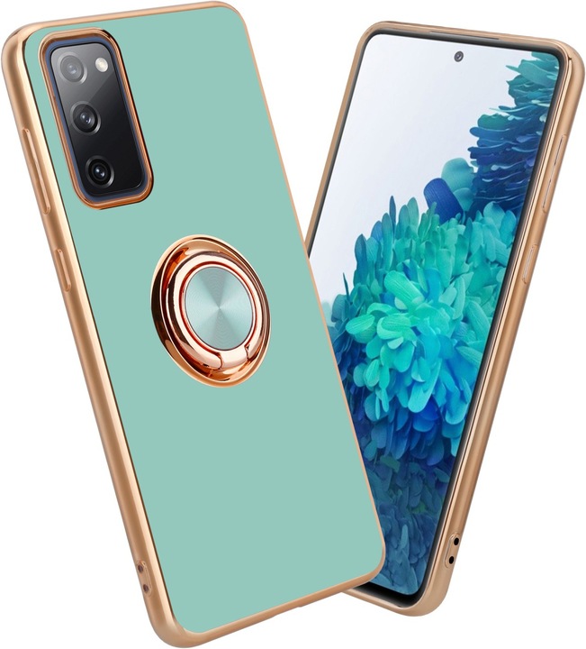 Produktbild Cadorabo Hülle für Samsung Galaxy S20 FE im TPU mit Kameraschutz und Ring LM089 Style (Samsung Galaxy S20 FE)