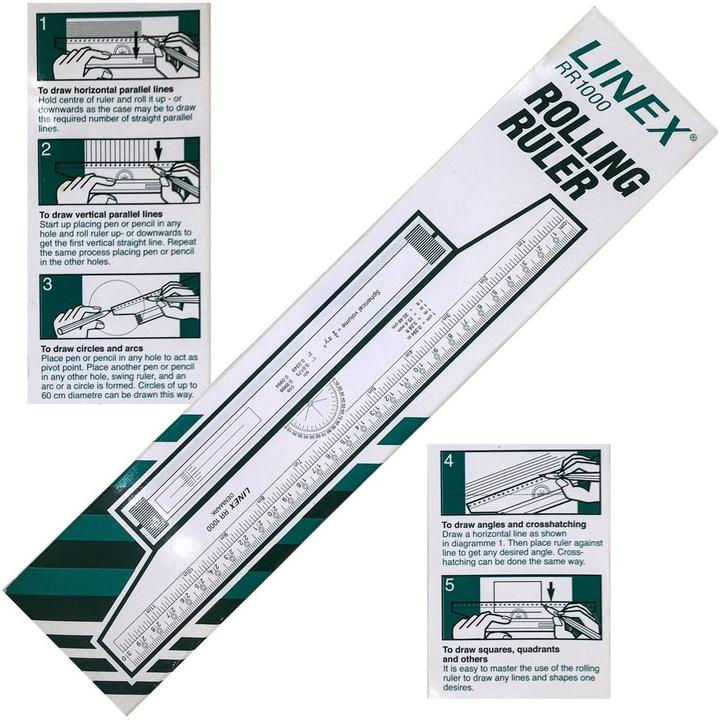 Actual product image Linex Roll Ruler (30 cm, Plastic)