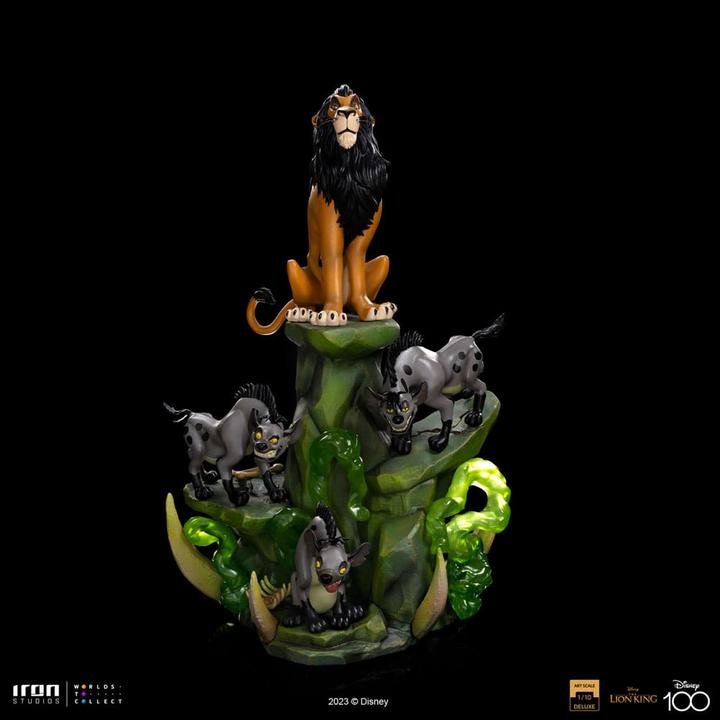 Actual product image Iron Studios The Lion King statuette Art Scale Deluxe 1/10 Scar Deluxe 31 cm