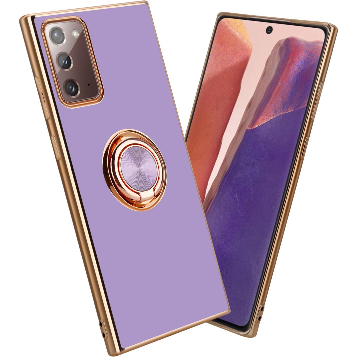 Cadorabo Hülle für Samsung Galaxy NOTE 20 im TPU mit Kameraschutz und Ring LM089 Style (Samsung Galaxy Note 20), Smartph...