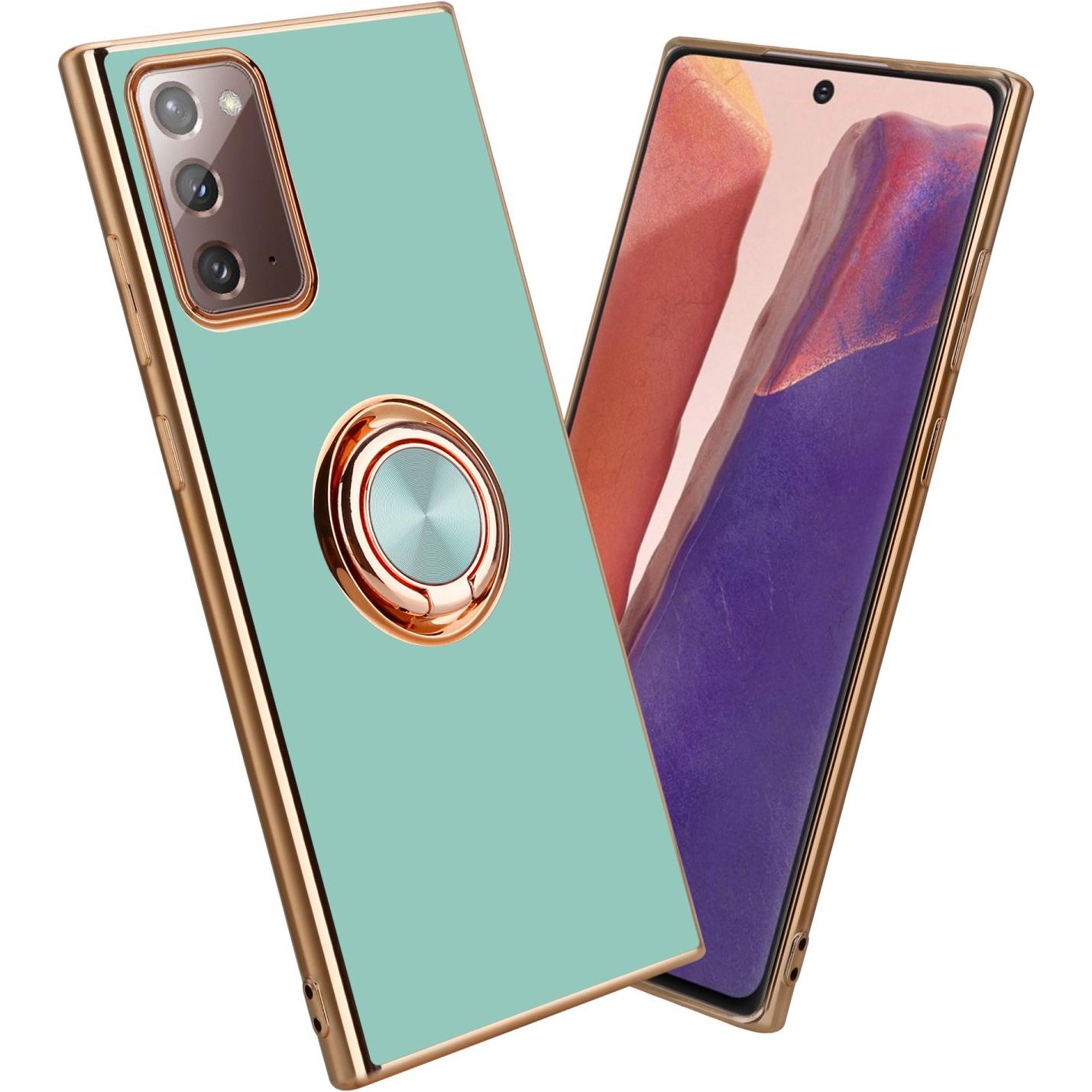 Cadorabo Hülle für Samsung Galaxy NOTE 20 im TPU mit Kameraschutz und Ring LM089 Style (Samsung Galaxy Note 20), Smartph...