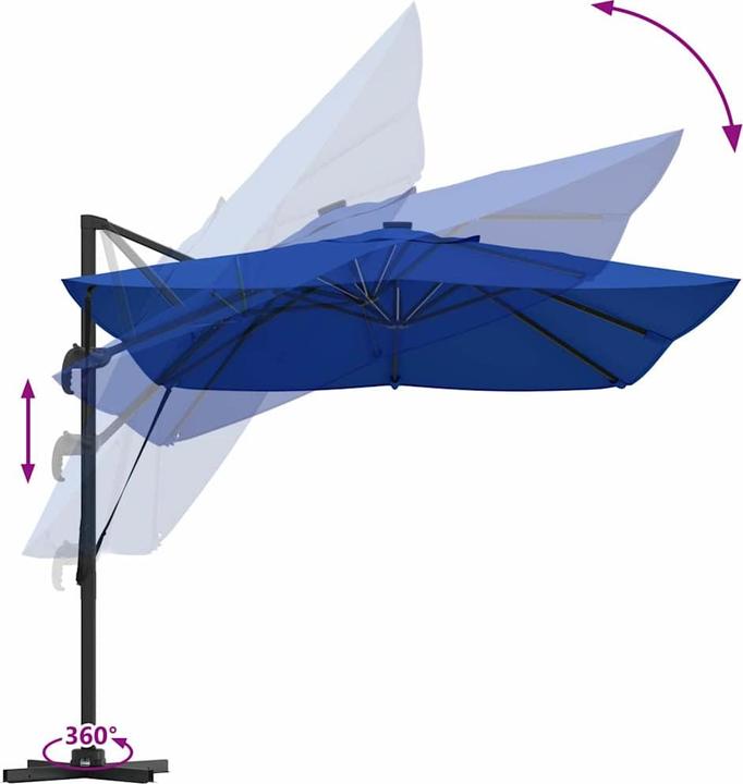 Produktbild VidaXL Freischwingender Sonnenschirm (2.51 m)