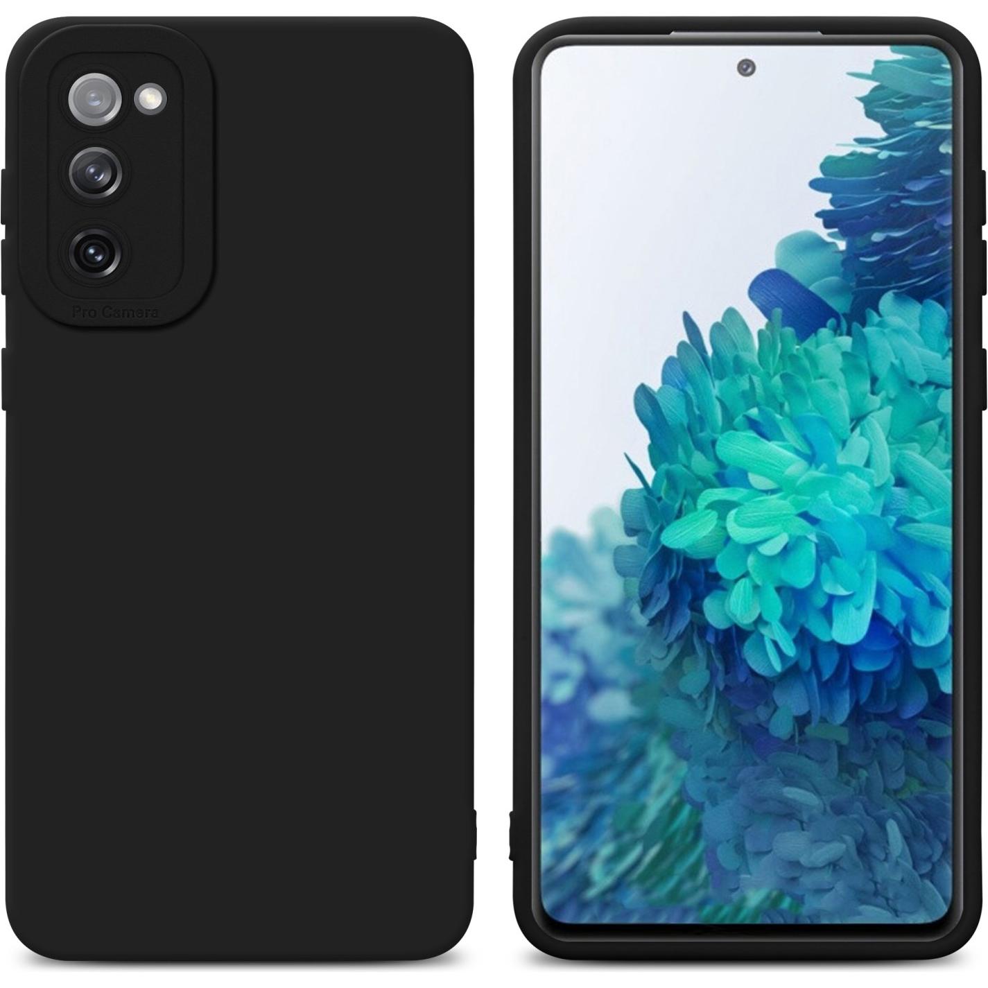 Cadorabo Hülle für Samsung Galaxy S20 FE im TPU Fluid LM162 Style (Samsung Galaxy S20 FE), Smartphone Hülle, Schwarz