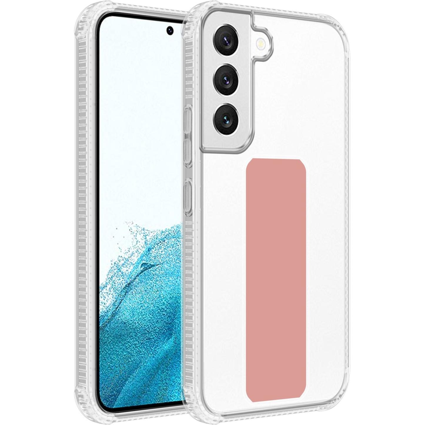 Cadorabo Hülle für Samsung Galaxy S22 PLUS im TPU mit Halterung LM167 Style (Samsung Galaxy S22+), Smartphone Hülle, Ros...
