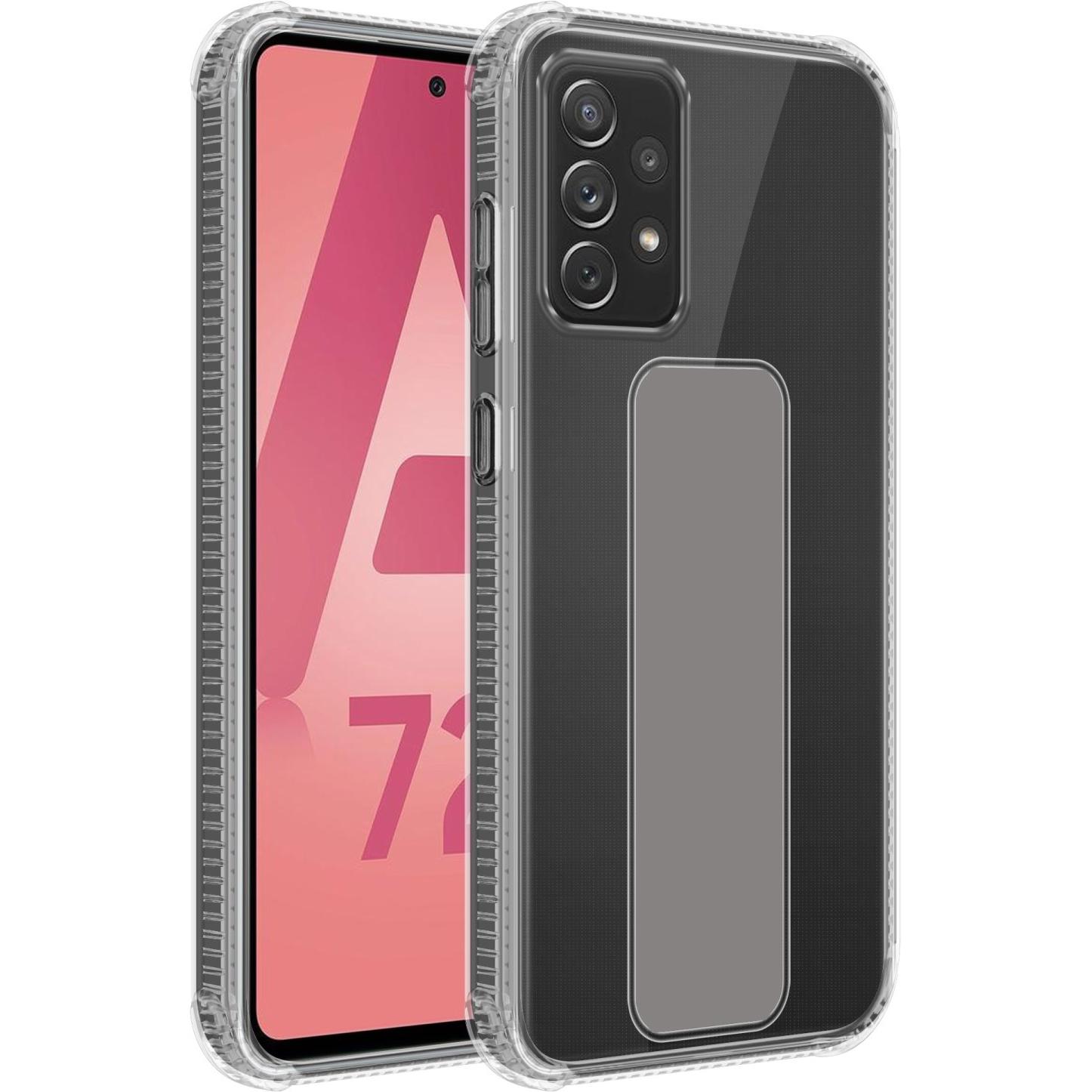 Cadorabo Hülle für Samsung Galaxy A72 4G / 5G im TPU mit Halterung LM167 Style (Samsung Galaxy A72 5G, Samsung Galaxy A7...
