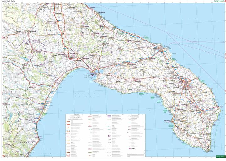 Produktbild Apulien, Strassen- und Freizeitkarte 1:150.000, freytag & berndt