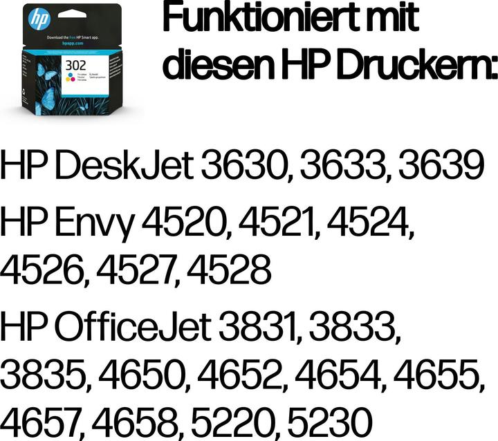 Produktbild HP 302 (M, Y, C)