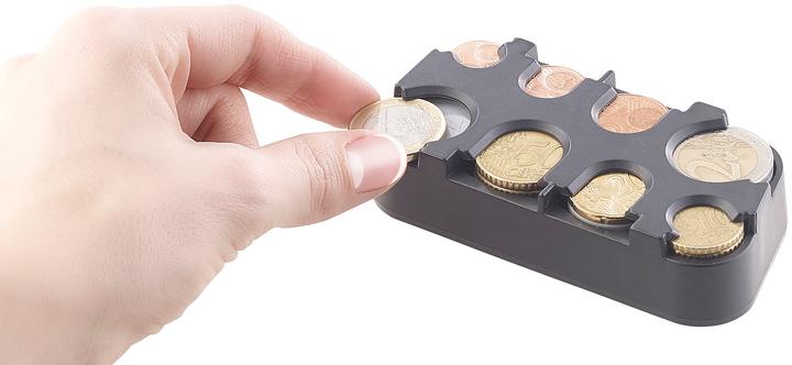 Image du produit Infactory Lot de 2 collecteurs de pièces en euros avec fixation rapide (Compteuse de pièces)