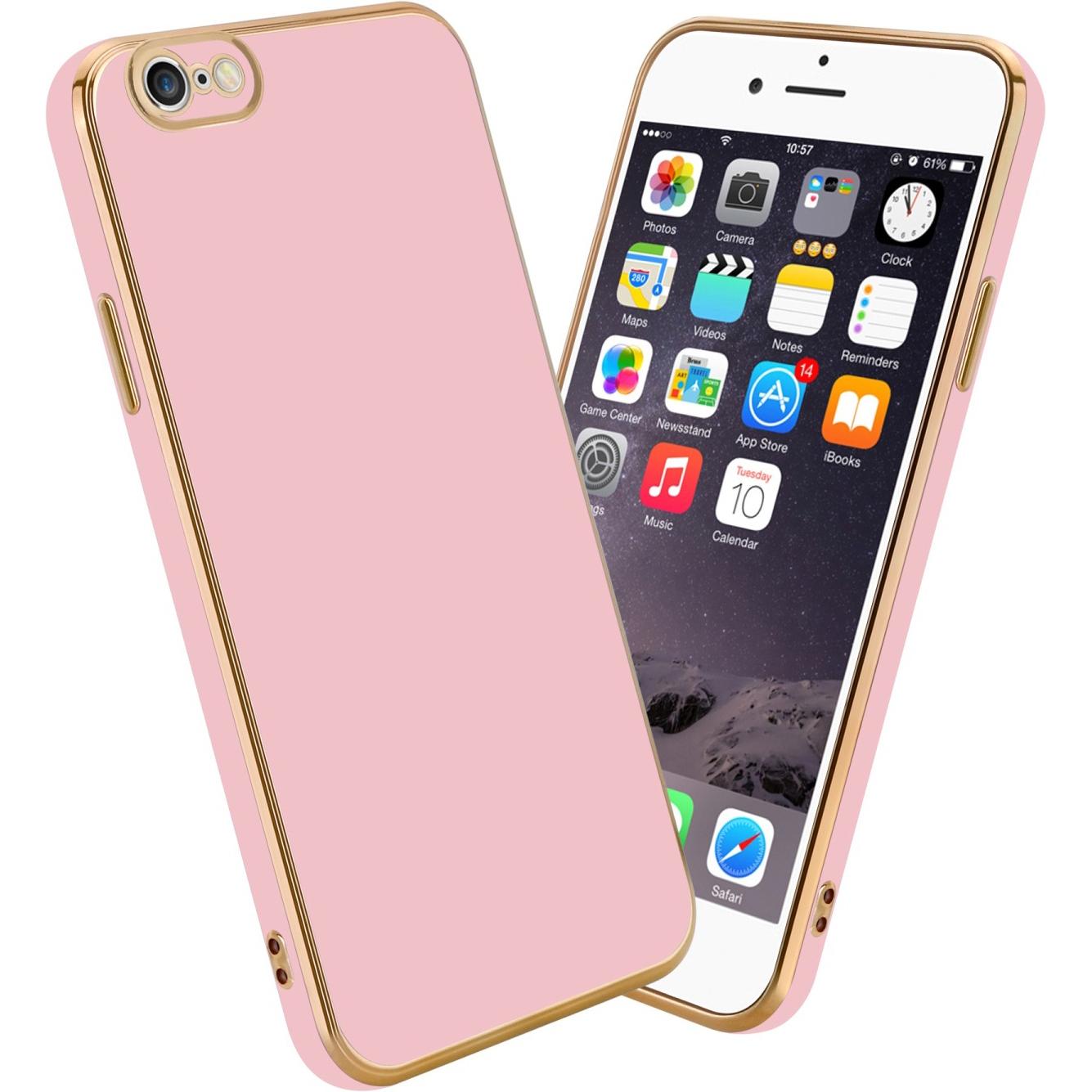 Cadorabo Hülle für Apple iPhone 6 PLUS / 6S PLUS im TPU mit Kameraschutz LM130 Style (Apple iPhone 6 Plus), Smartphone H...