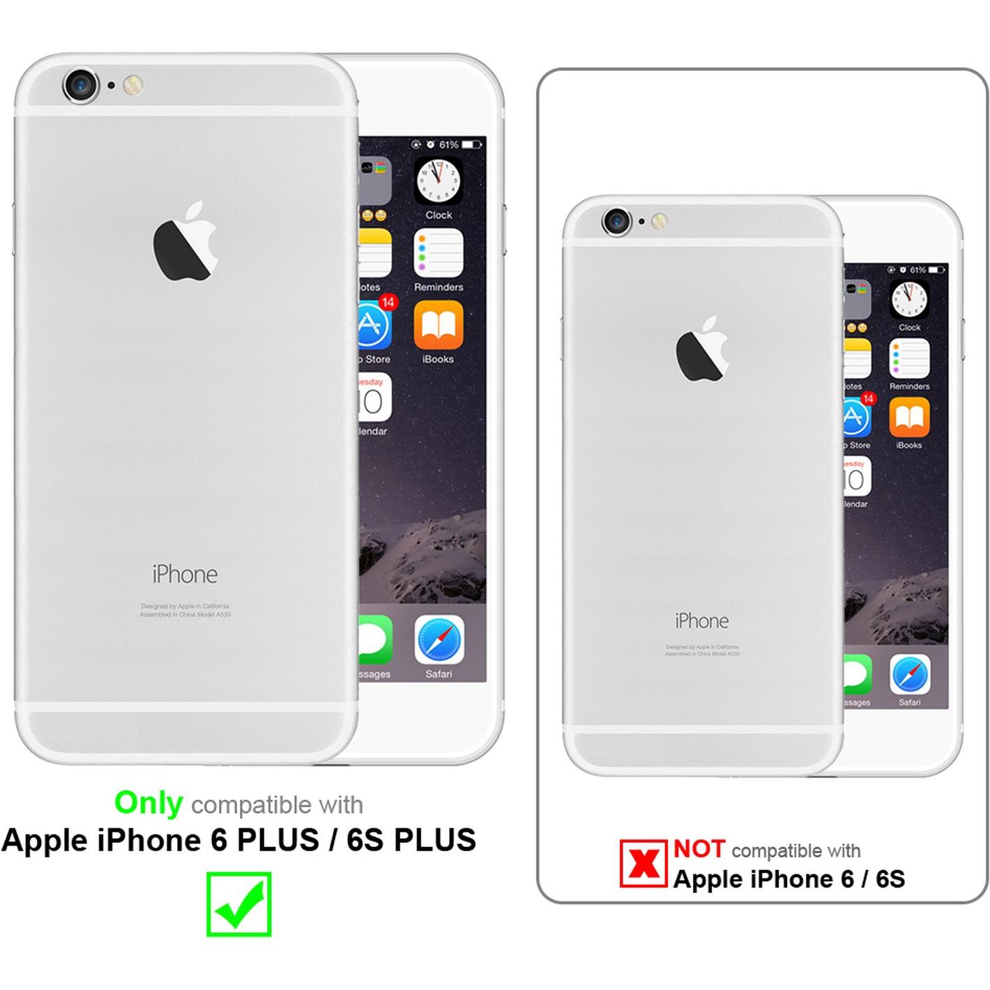 Thumbnail - Cadorabo Hülle für Apple iPhone 6 PLUS / 6S PLUS im TPU mit Kameraschutz LM130 Style (Apple iPhone 6 Plus), Smartphone H...