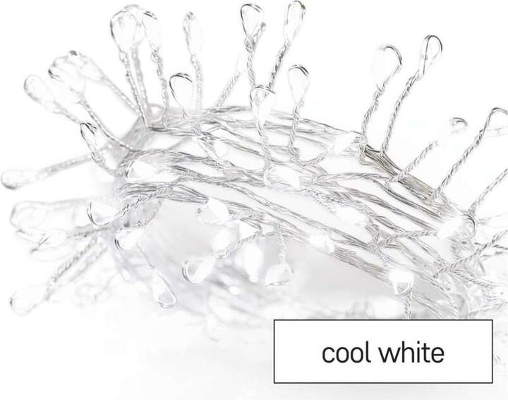 Emos Lumières de Noël Lumières de Noël XMAS ZYK 0,9W 100LED 2,4m IP20 blanc froidD3FC01 (2.40 m)