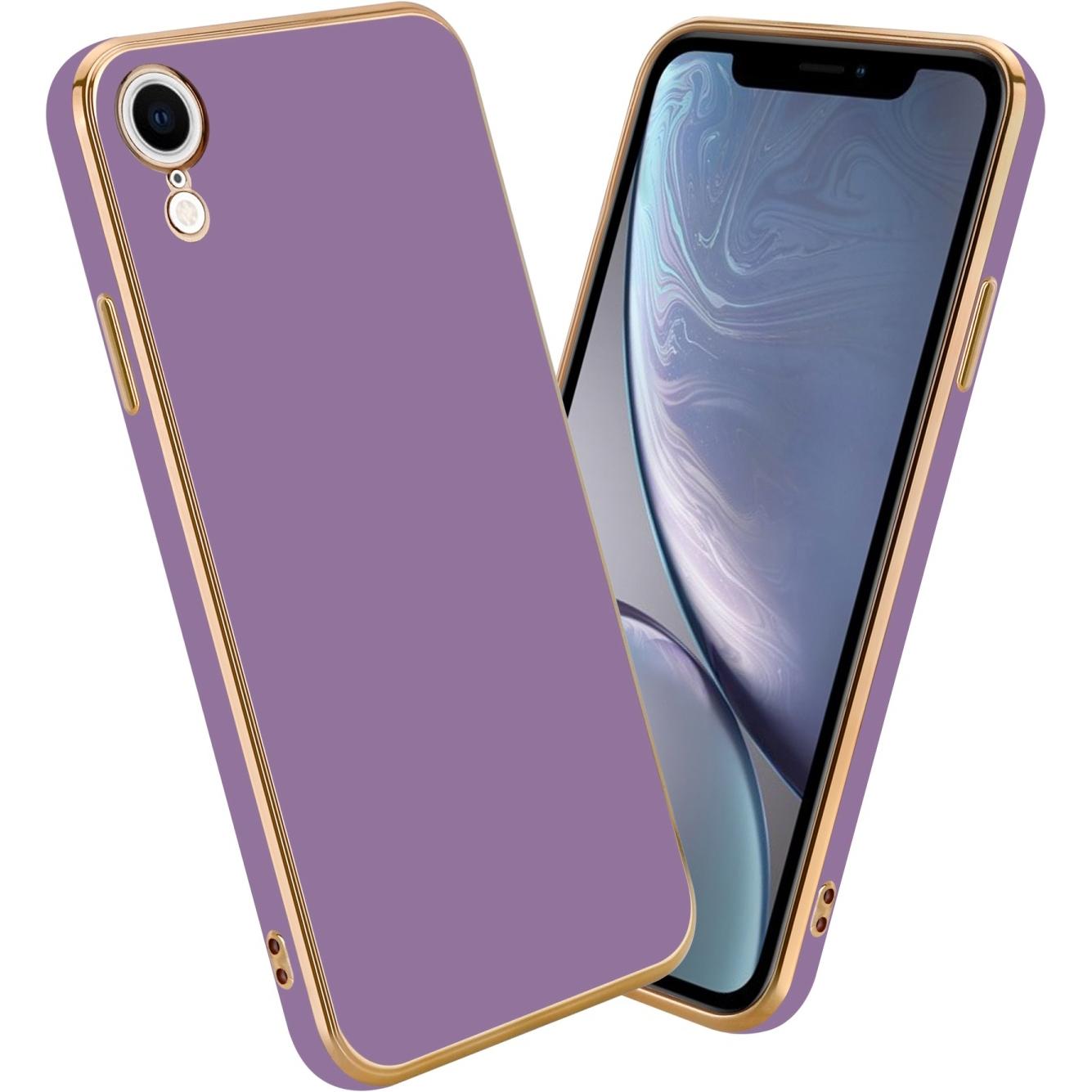 Thumbnail - Cadorabo Hülle für Apple iPhone XR im TPU mit Kameraschutz LM130 Style (Apple iPhone XR), Smartphone Hülle, Violett