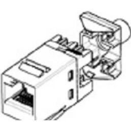 TE Connectivity, Abzweigdose, 1375191-2, RJ45/UTP, Black, Polycarbonate, RoHS/ELV, 1.4 mm, 1 pc(s)