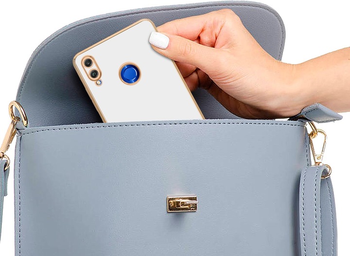 Image du produit Cadorabo Housse pour Honor 8X en TPU avec protection pour appareil photo style LM130 (Honor 8X)