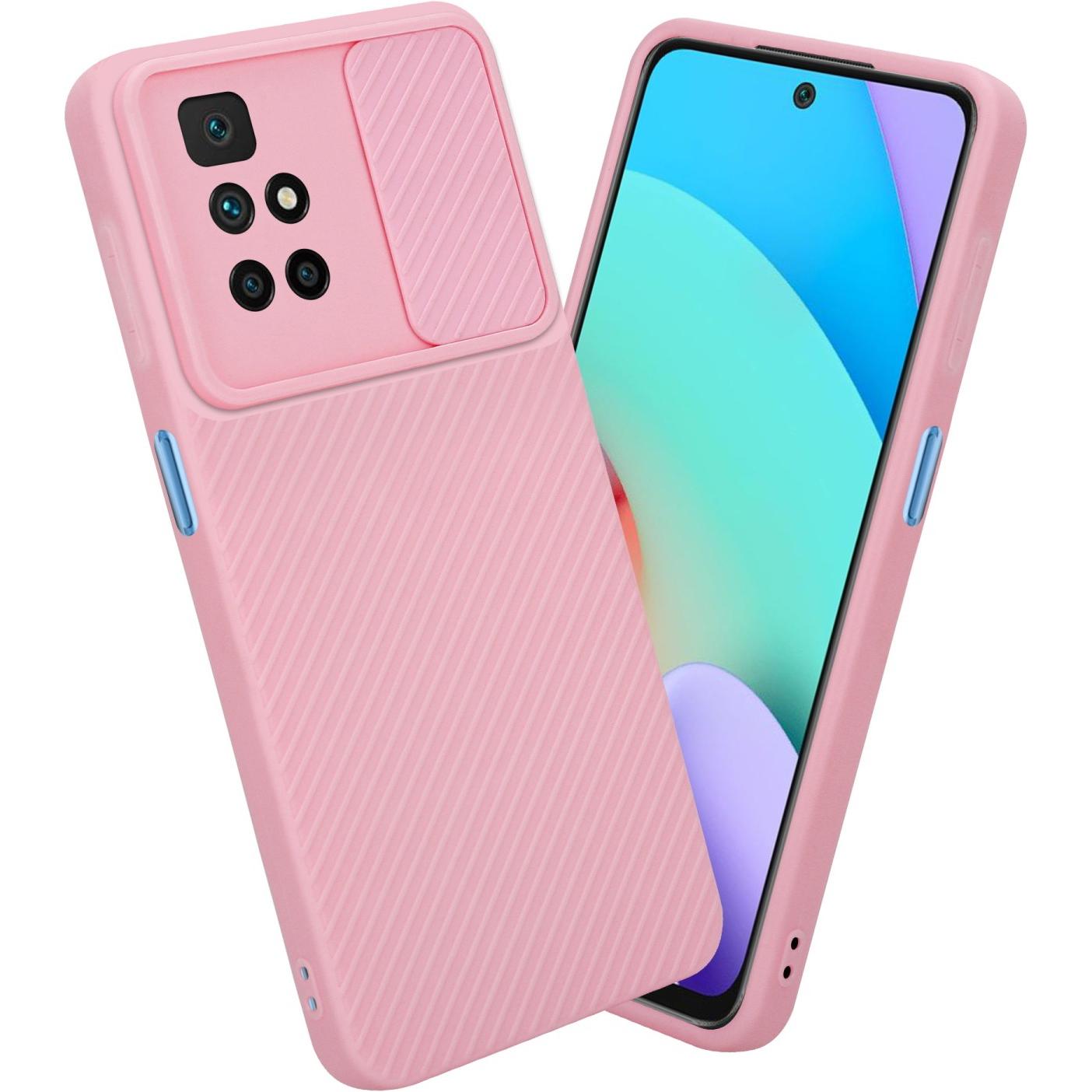 Thumbnail - Cadorabo Hülle für Xiaomi RedMi 10 im TPU mit Kameraschutz LM009 Style (Xiaomi Redmi 10), Smartphone Hülle, Rosa