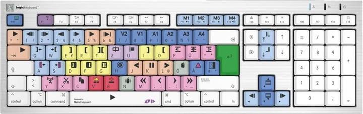 Produktbild Logickeyboard LKB-MCOM4-CWMU-DE. Tastatur Formfaktor: Standard. Tastatur-Stil: Gerade. Übertragungstechnik: Verkab (DE, Kabelgebunden)
