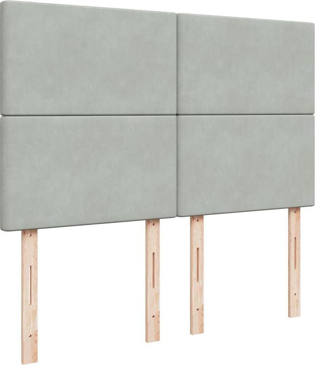 Produktbild vidaXL Bo x springbett mit Matratze 160 x 200 cm Samt (160 x 200 cm)