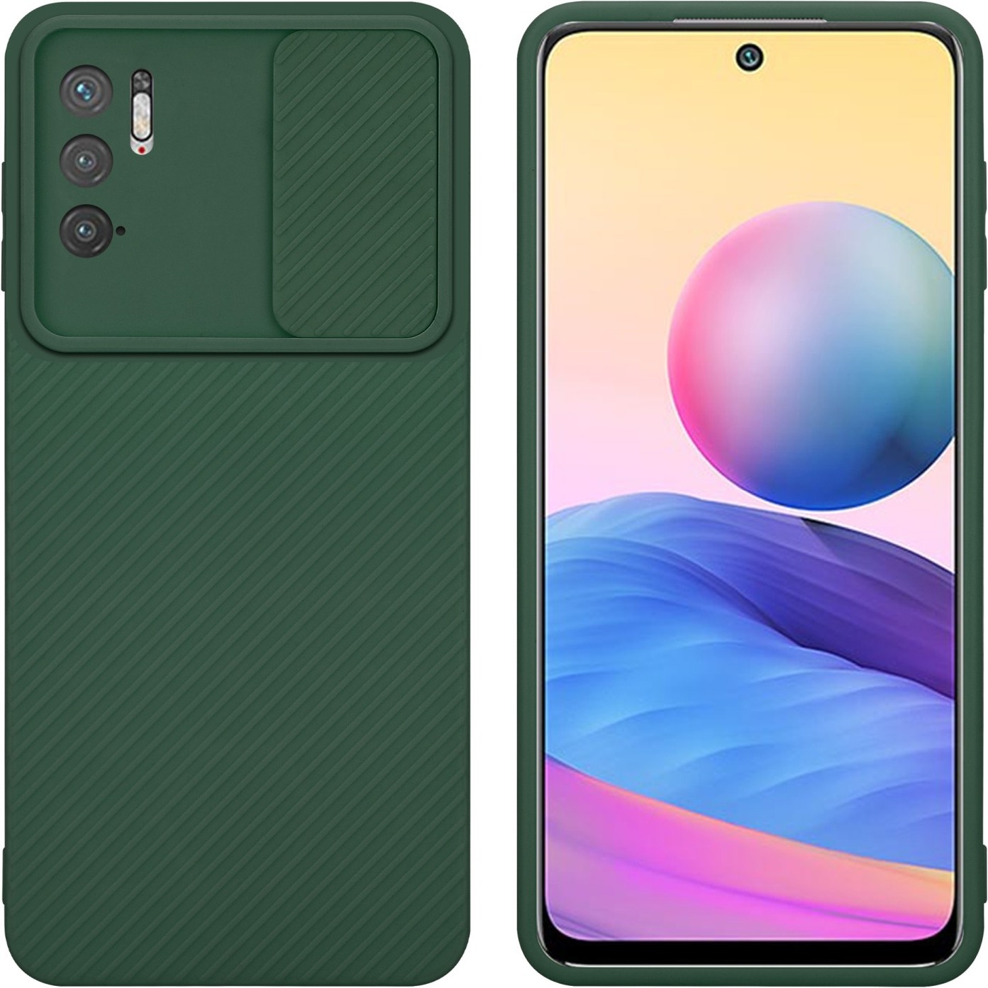 Cadorabo Hülle für Xiaomi RedMi NOTE 10 5G / POCO M3 PRO 5G im TPU mit Kameraschutz LM009 Style (Xiaomi Poco M3 Pro 5G, ...