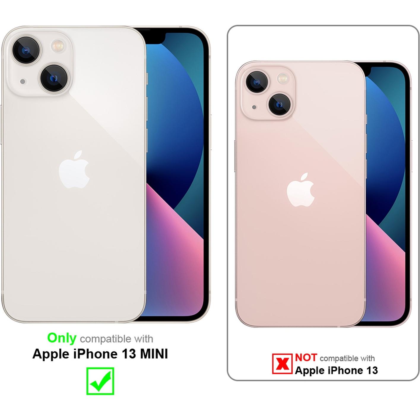 Thumbnail - Cadorabo Hülle für Apple iPhone 13 MINI im TPU Perlen Style (Apple iPhone 13 mini), Smartphone Hülle, Transparent