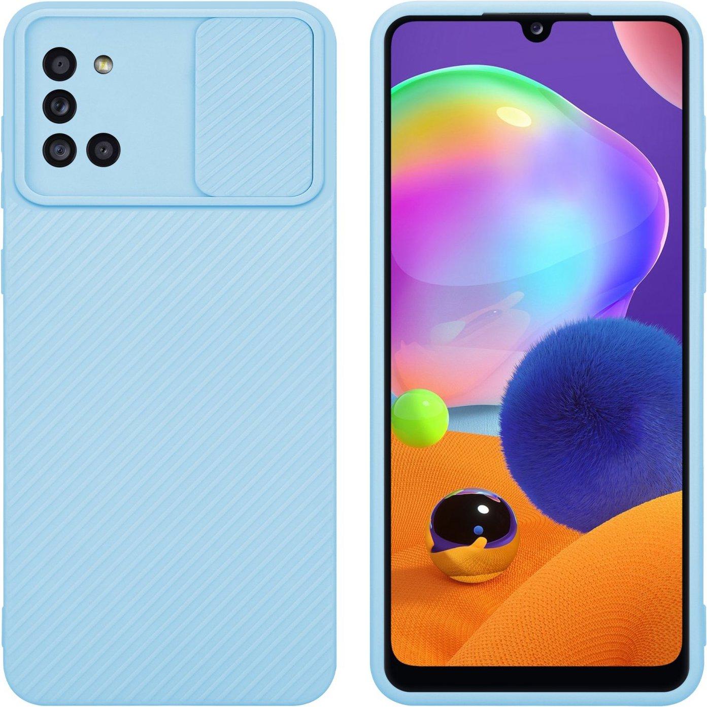 Thumbnail - Cadorabo Hülle für Samsung Galaxy A31 im TPU mit Kameraschutz LM009 Style (Samsung Galaxy A31), Smartphone Hülle, Blau