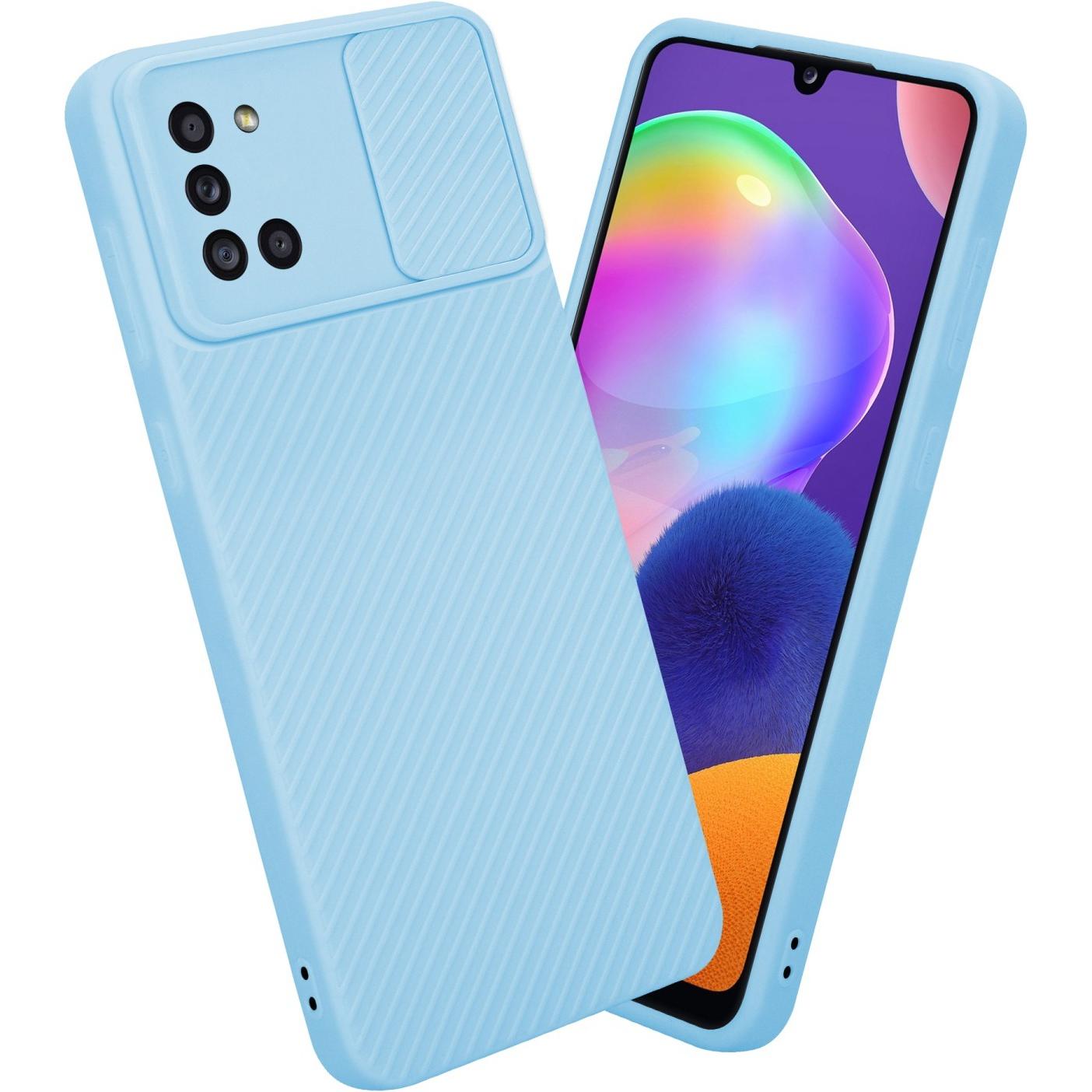 Thumbnail - Cadorabo Hülle für Samsung Galaxy A31 im TPU mit Kameraschutz LM009 Style (Samsung Galaxy A31), Smartphone Hülle, Blau