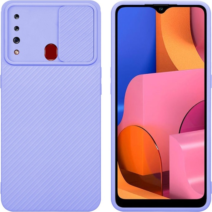 Produktbild Cadorabo Hülle für Samsung Galaxy A20s im TPU mit Kameraschutz LM009 Style (Samsung Galaxy A20s)