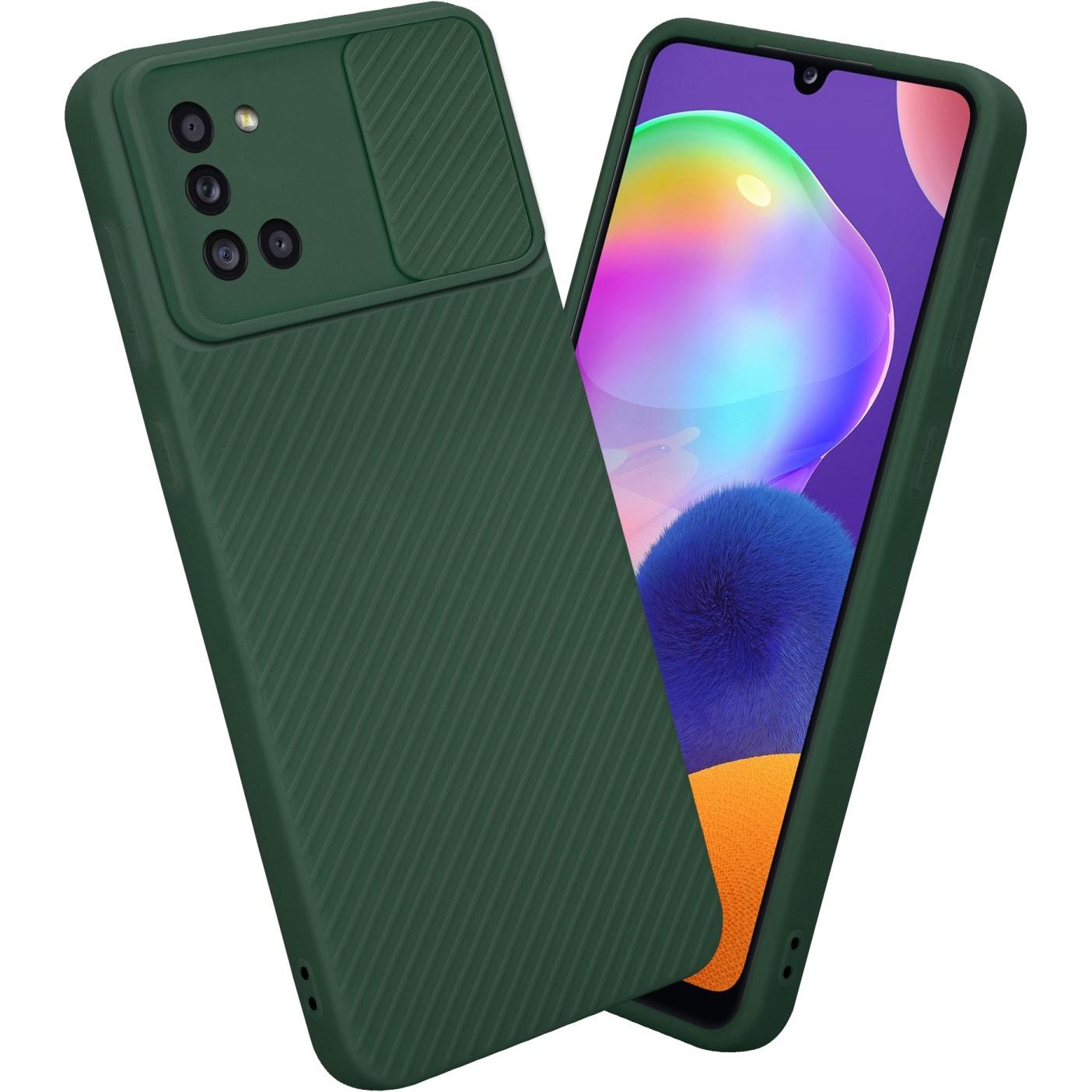 Thumbnail - Cadorabo Hülle für Samsung Galaxy A31 im TPU mit Kameraschutz LM009 Style (Samsung Galaxy A31), Smartphone Hülle, Grün