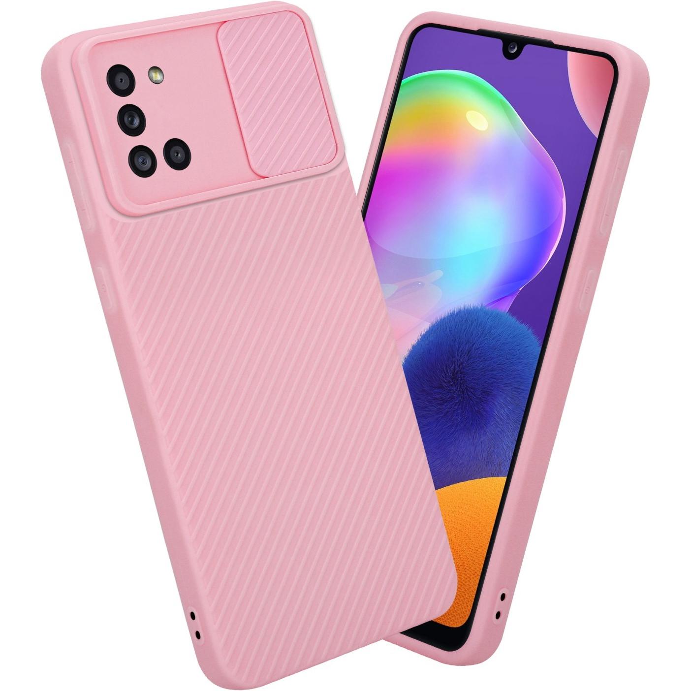 Thumbnail - Cadorabo Hülle für Samsung Galaxy A31 im TPU mit Kameraschutz LM009 Style (Samsung Galaxy A31), Smartphone Hülle, Rosa